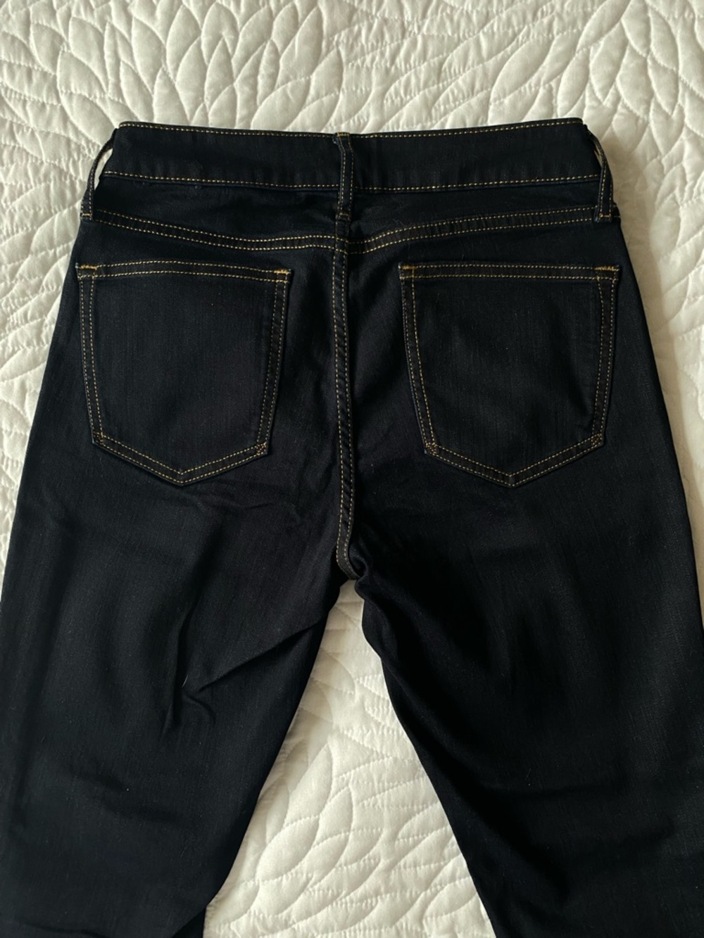 Classic Dark Wash Women's Jeans - Slim Straight - Picture 7 of 7